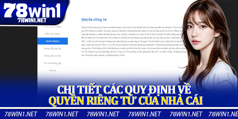 Chi Tiết Các Quy Định Về Quyền Riêng Tư Của Nhà Cái