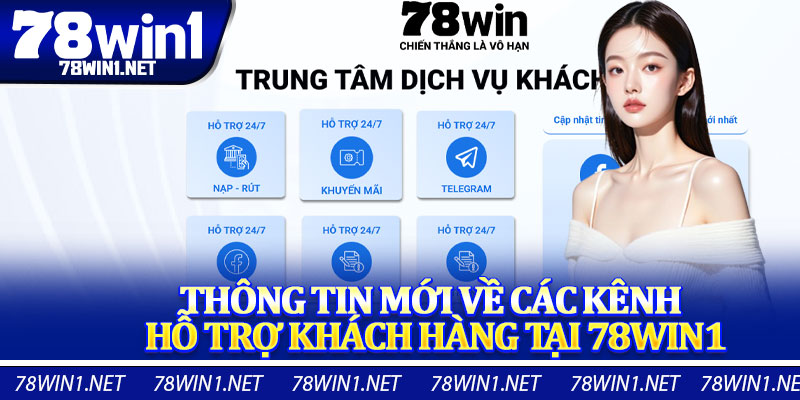 Thông Tin Mới Về Các Kênh Hỗ Trợ Khách Hàng Tại 78win1